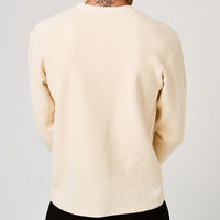 Devereux Golf Jumper - Waffle Crew - Bone FA26