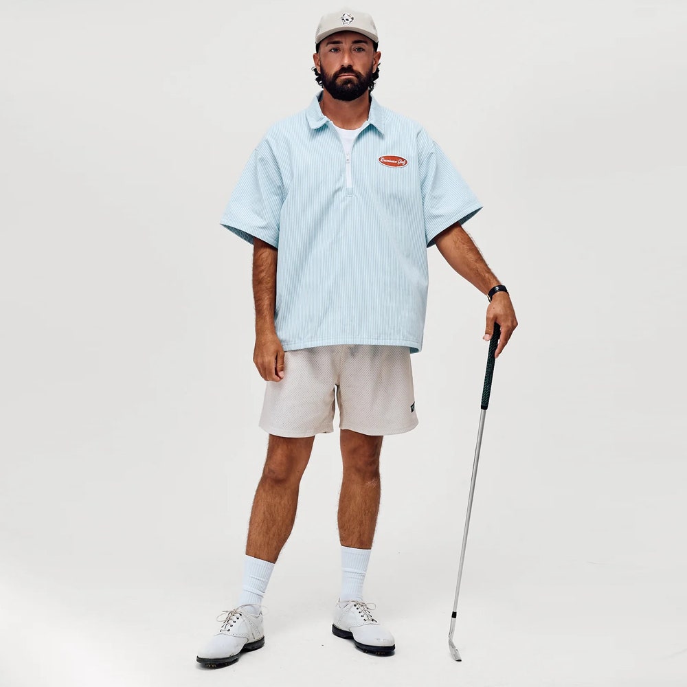 Devereux Golf Pullover - Mechanic SS Relaxed - Marine SU26
