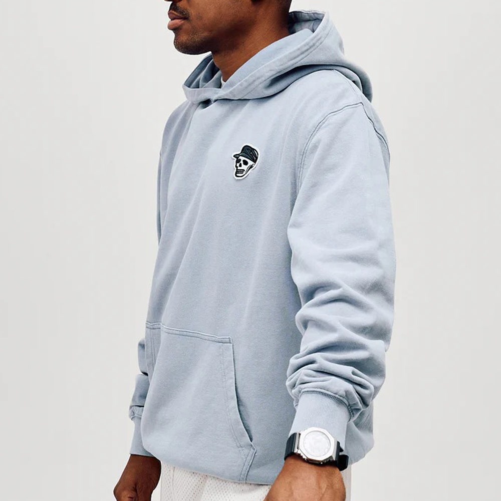 Devereux Golf Pullover - Skull Caddie Washed Hoodie - Marine SU26