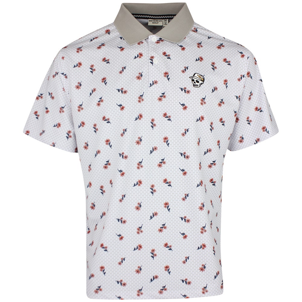 Devereux Golf Shirt - El Bruno Polo - White - Multi SS26
