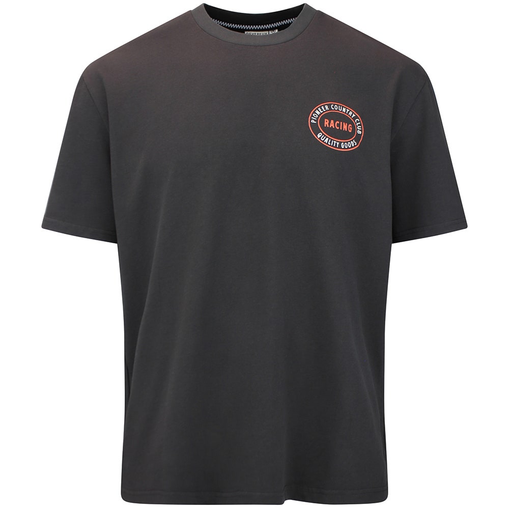 Devereux Golf T-Shirt - Gateway To The West Tee - Faded Black FA26
