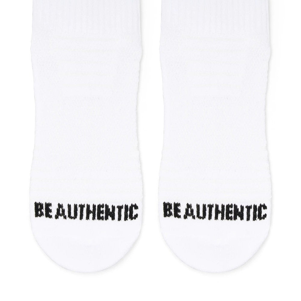 Eastside Golf Socks - Dual Stripe Crew - White SU25
