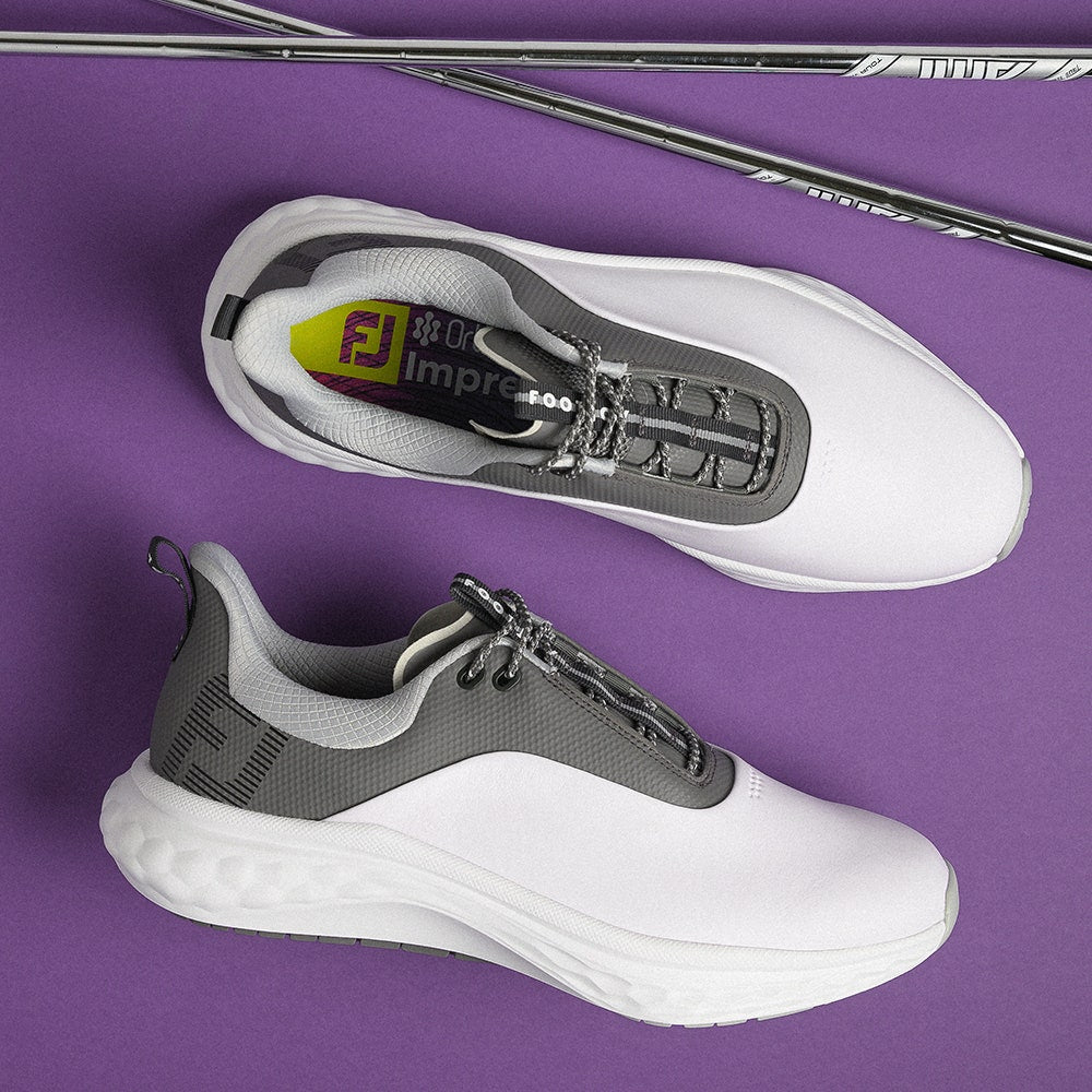 FootJoy Golf Shoes - FJ Quantum - White - Grey 2025