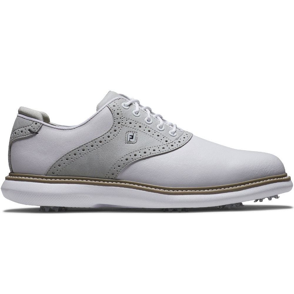FootJoy Golf Shoes - FJ Traditions - White - Grey 2025