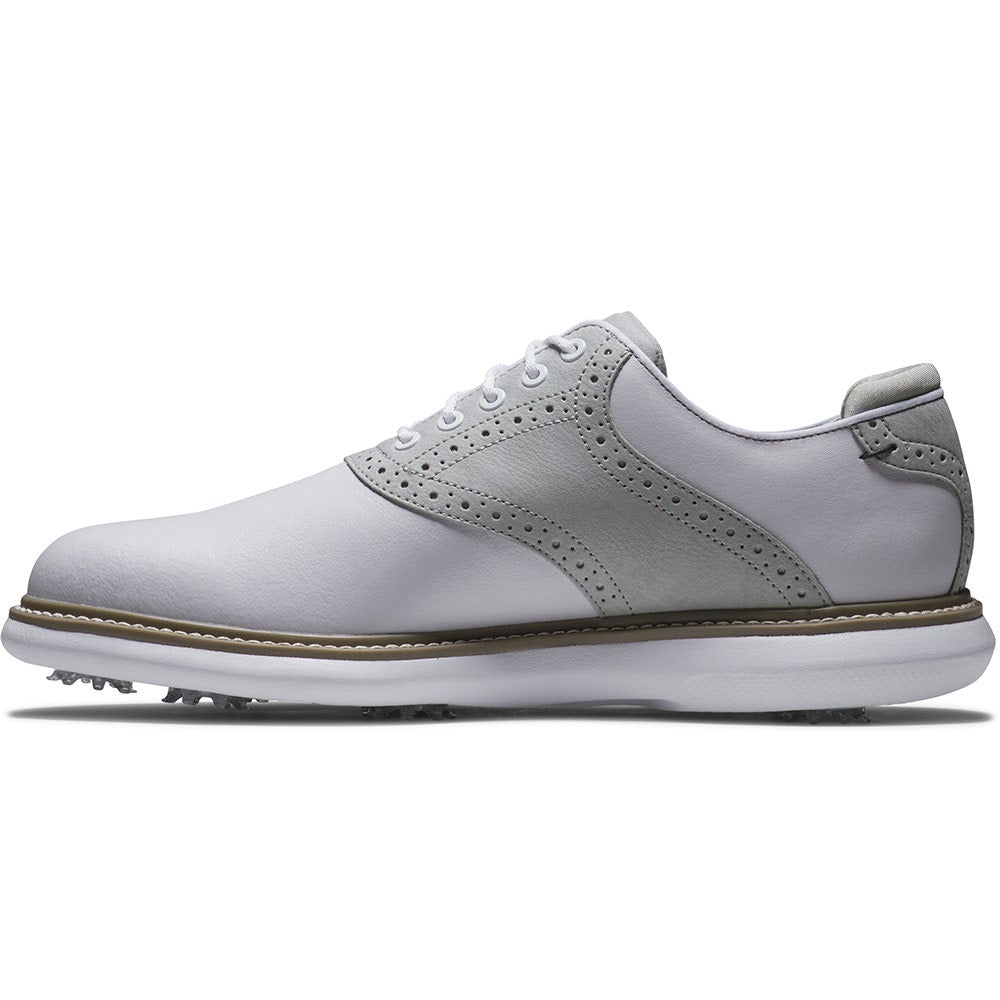 FootJoy Golf Shoes - FJ Traditions - White - Grey 2025