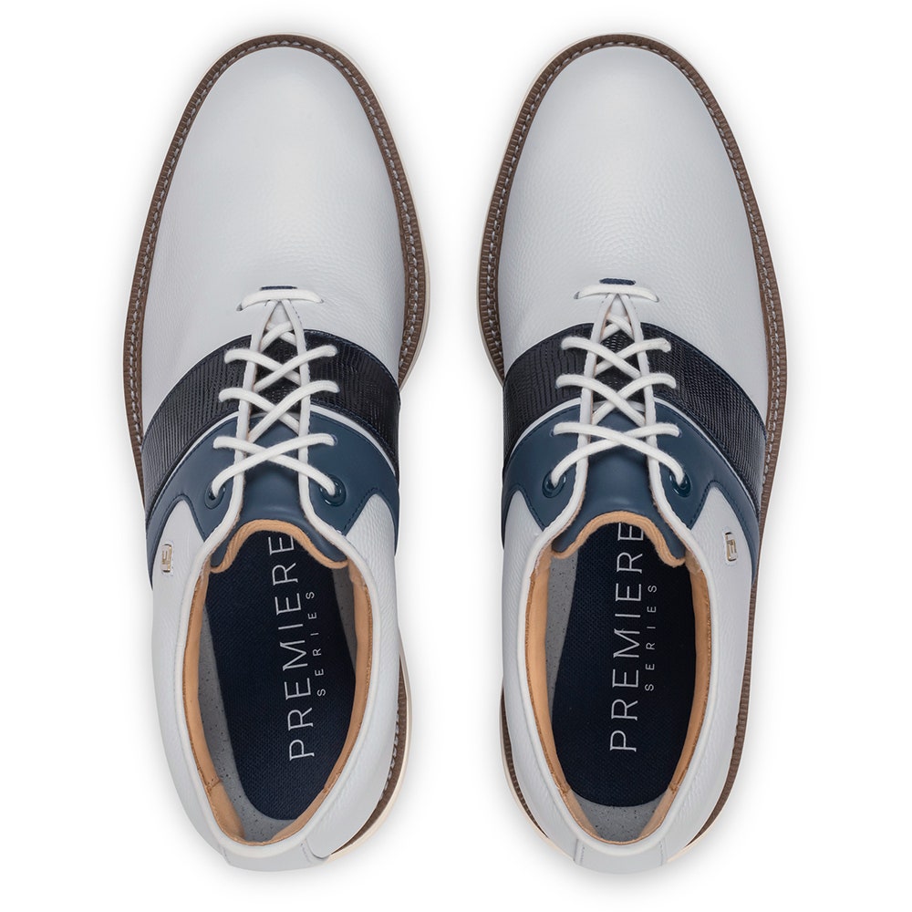 FootJoy Golf Shoes - Premiere Series Packard - White - Navy 2026