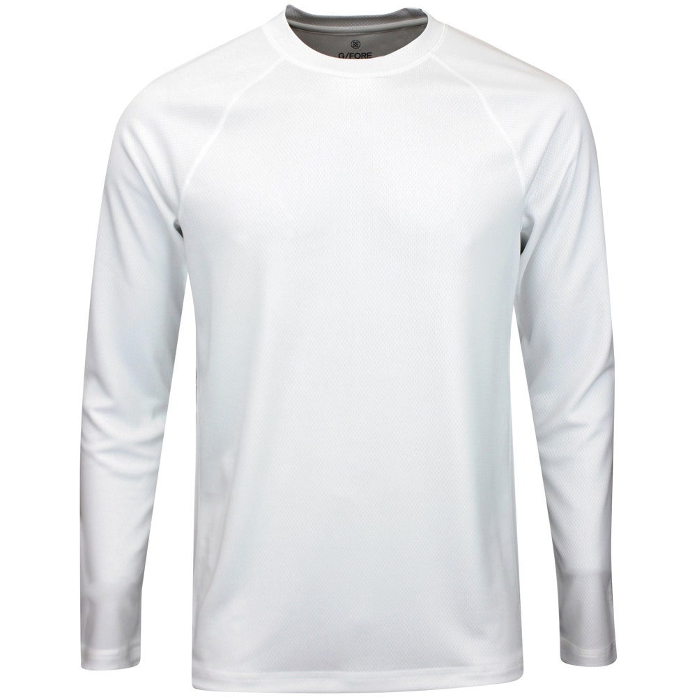 G/FORE Golf Base Layer - Links Honeycomb Crew - Snow SS26