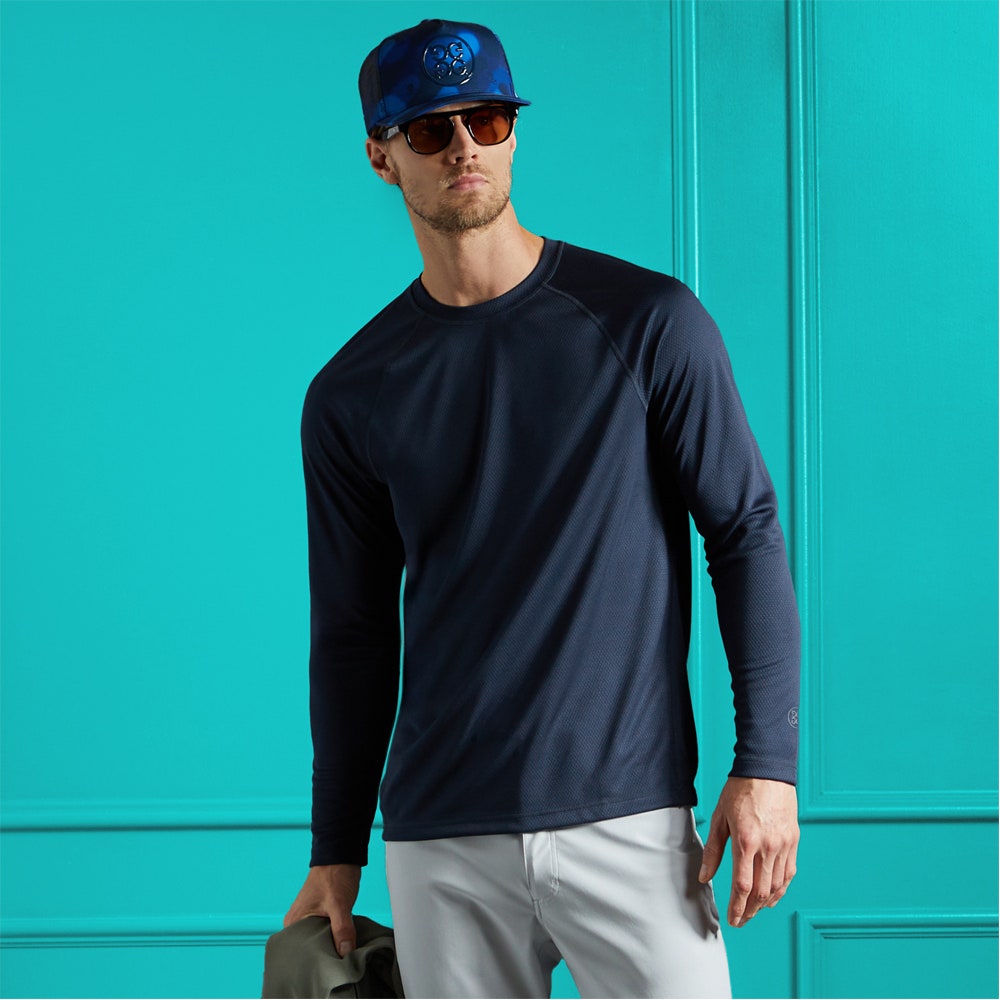 G/FORE Golf Base Layer - Links Honeycomb Crew - Twilight SS26