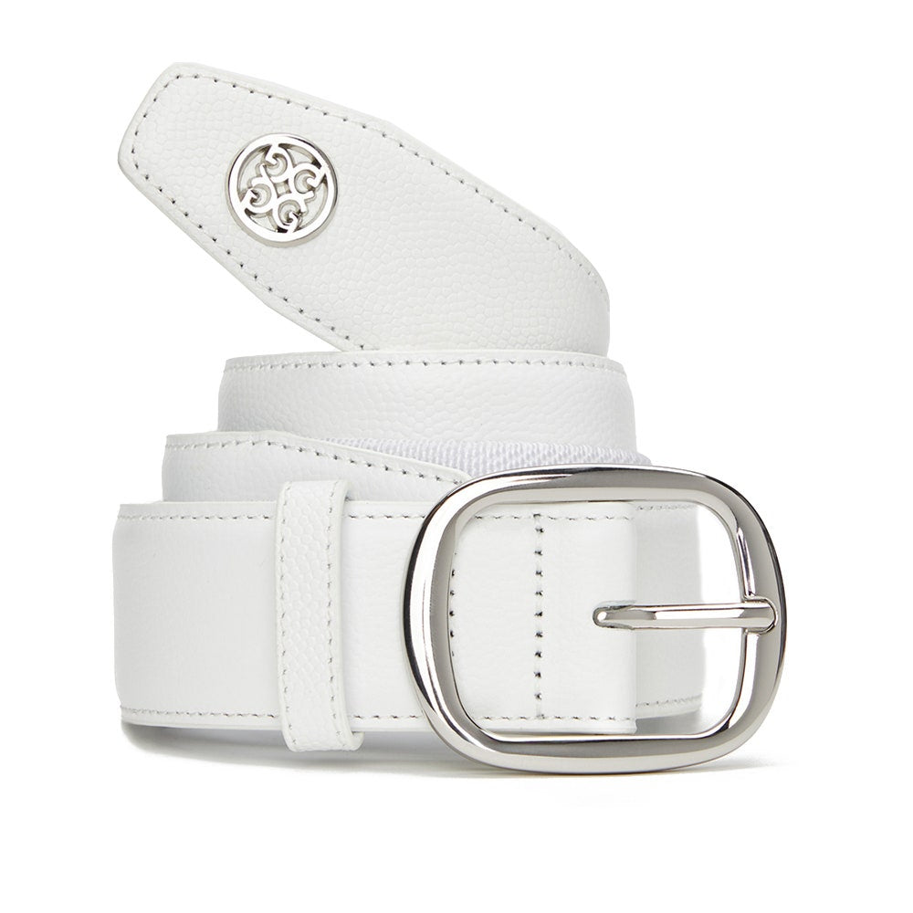 G/FORE Golf Belt - Circle G'S Webbed - Snow SS25