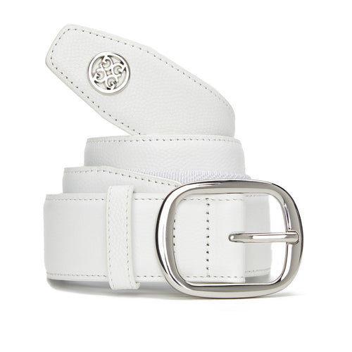 G/FORE Golf Belt - Circle G'S Webbed - Snow SS25