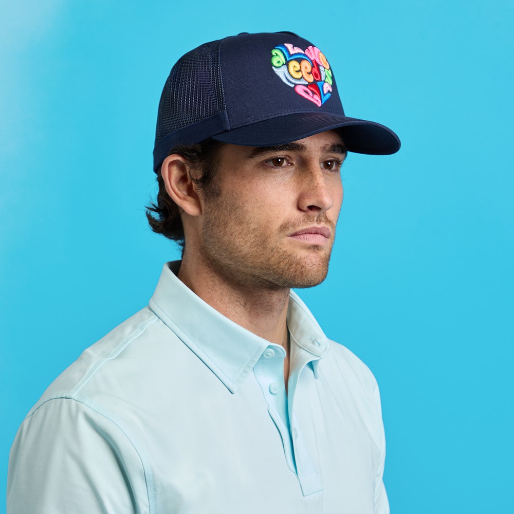 G/FORE Golf Cap - All We Need Is Golf Trucker - Twilight Multi FA25