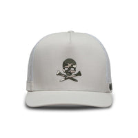 G/FORE Golf Cap - Camo Skull & Tees Tall Trucker - Pumice SS26