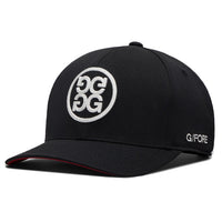 G/FORE Golf Cap - Circle G'S Chainstitch Snapback - Onyx - Snow 2026