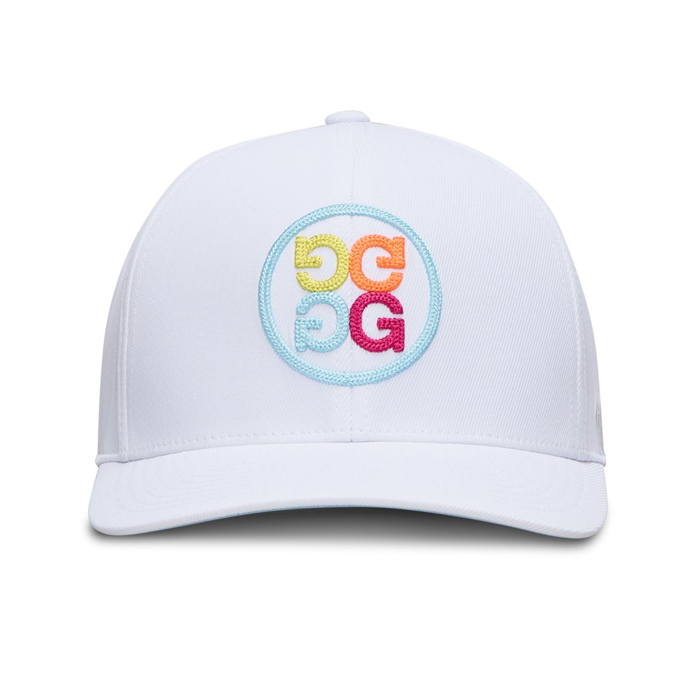 G/FORE Golf Cap - Circle G'S Chainstitch Snapback - Snow - Multi SS26