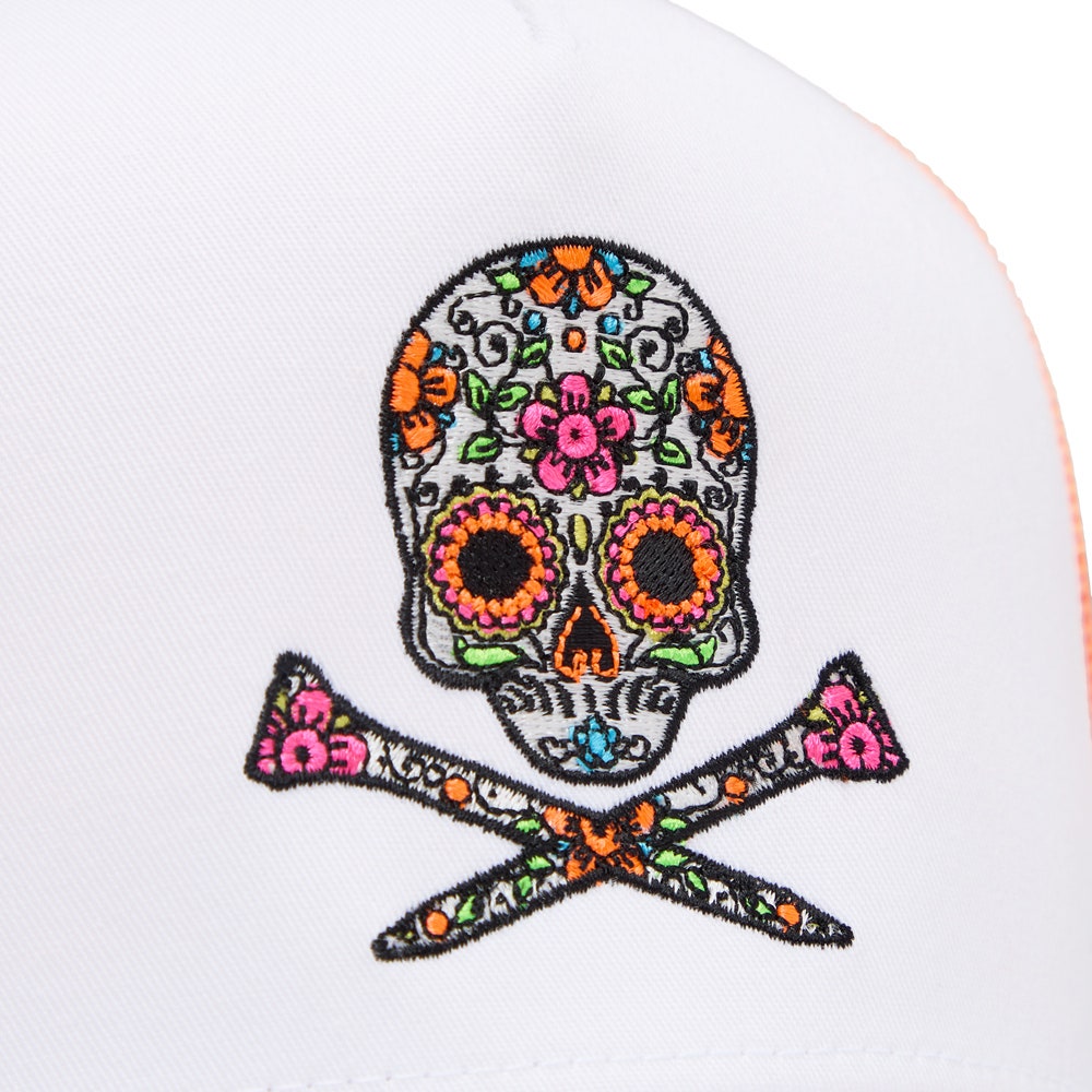 G/FORE Golf Cap - Dias de los Muertos Trucker - Snow FA25