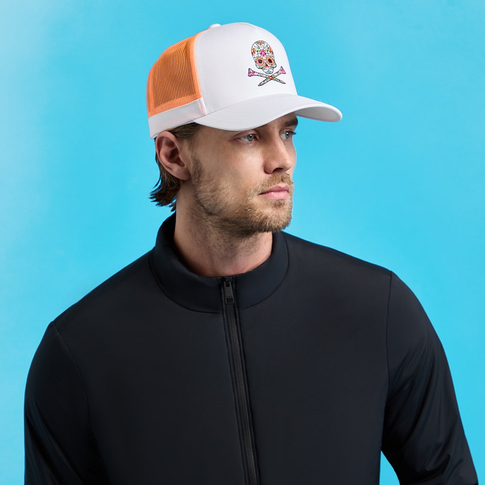 G/FORE Golf Cap - Dias de los Muertos Trucker - Snow FA25