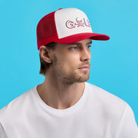 G/FORE Golf Cap - Golf Skull Trucker - Snow - Lava FA25