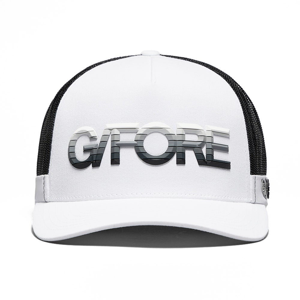 G/FORE Golf Cap - Gradient Logo Trucker - Snow SS25