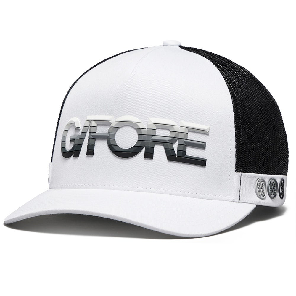 G/FORE Golf Cap - Gradient Logo Trucker - Snow SS25