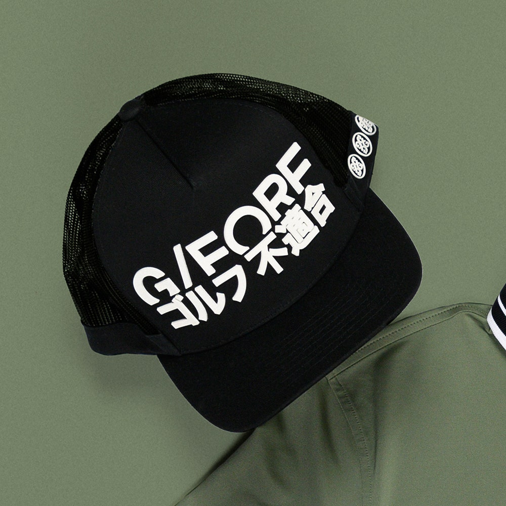 G/FORE Golf Cap - J4 Logo Trucker - Onyx SS24