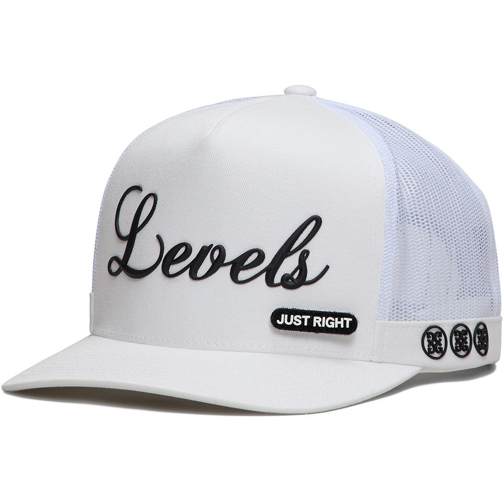 G/FORE Golf Cap - Levels Tall Trucker - Snow SS26