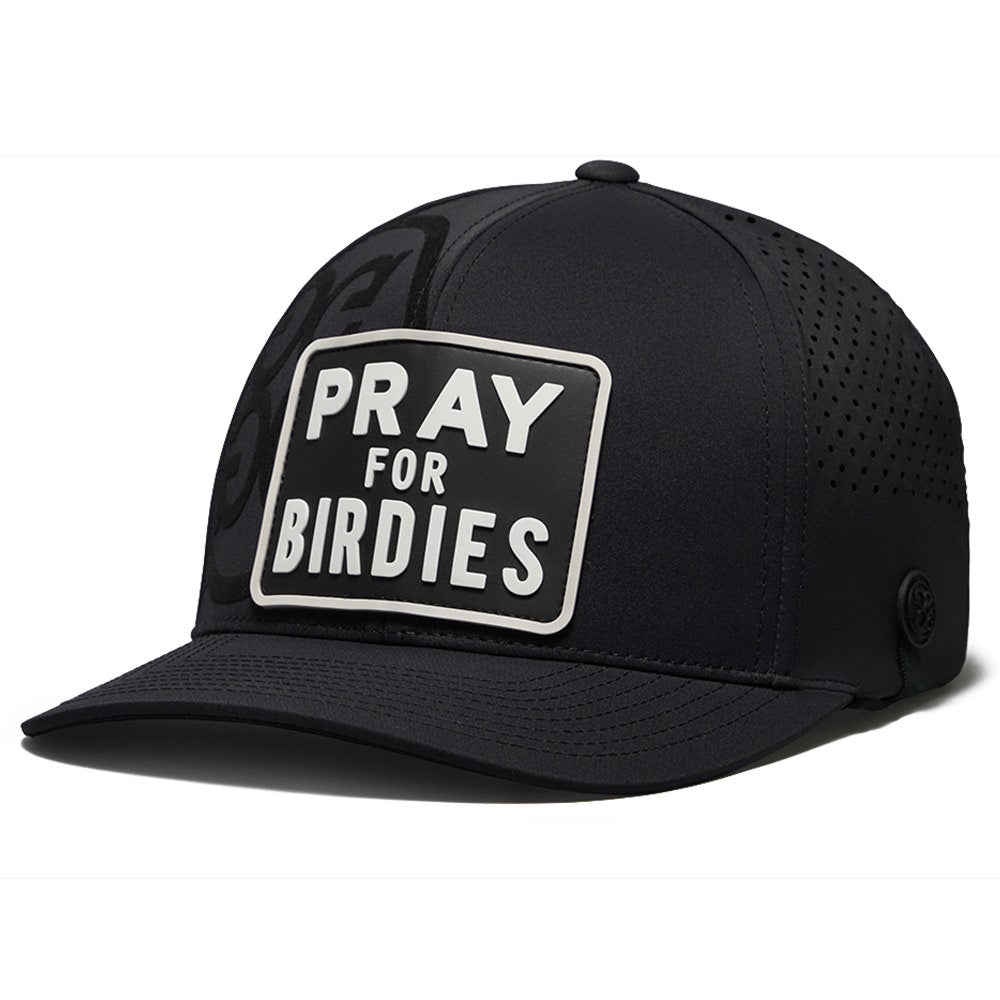 G/FORE Golf Cap - Pray For Birdies Patch Snapback - Onyx SS25