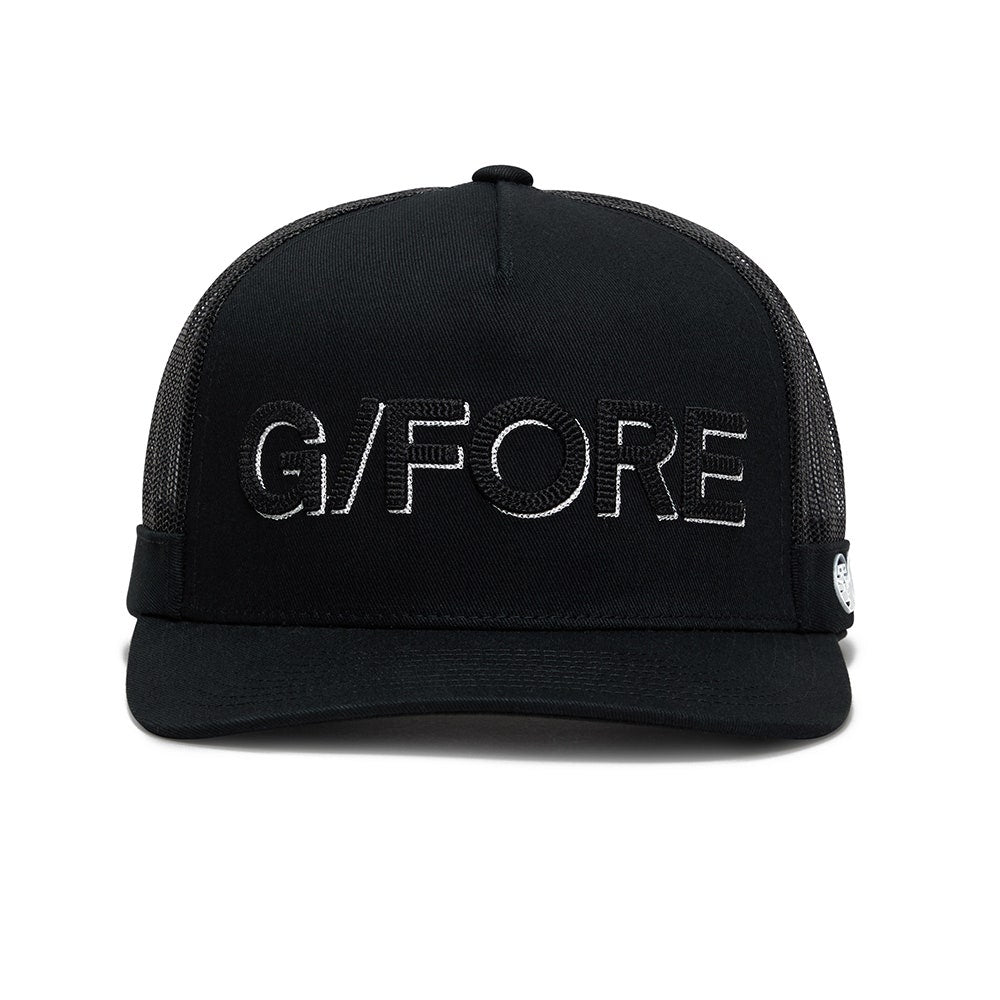 G/FORE Golf Cap - Shadow Logo Trucker - Onyx SS26