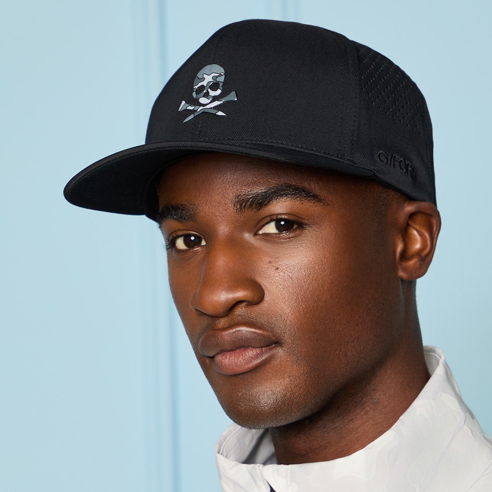 G/FORE Golf Cap - Skull & Tees Tech - Onyx SS26