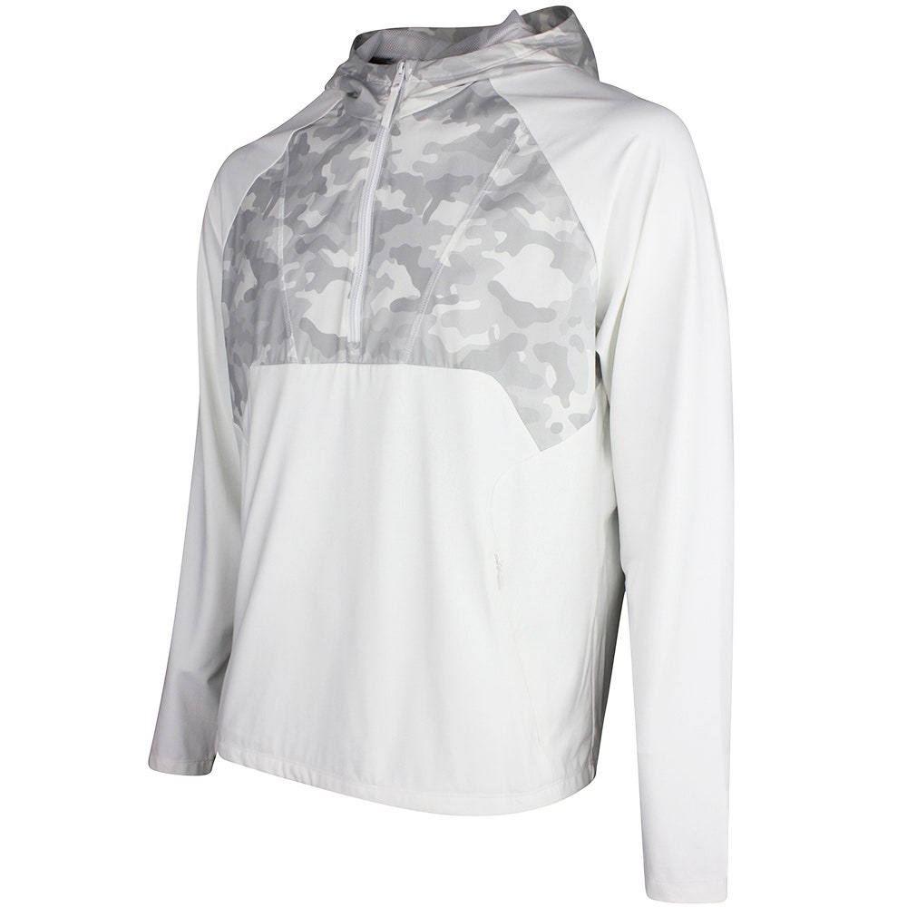 G/FORE Golf Jacket - Hybrid QZ Hoodie - Snow SS26