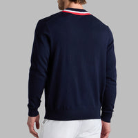 G/FORE Golf Jumper - Colourblock Intarsia Merino - Twilight FA25