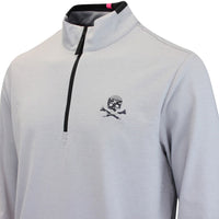 G/FORE Golf Pullover - Camo Skull & Tee's Brushback QZ - Lt. Grey FA25
