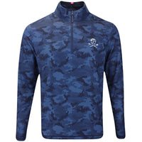 G/FORE Golf Pullover - Camo Skull & Tee's Brushback QZ - Twilight FA25