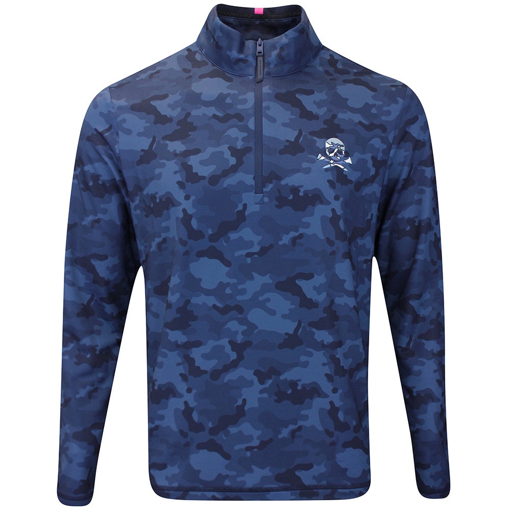 G/FORE Golf Pullover - Camo Skull & Tee's Brushback QZ - Twilight FA25