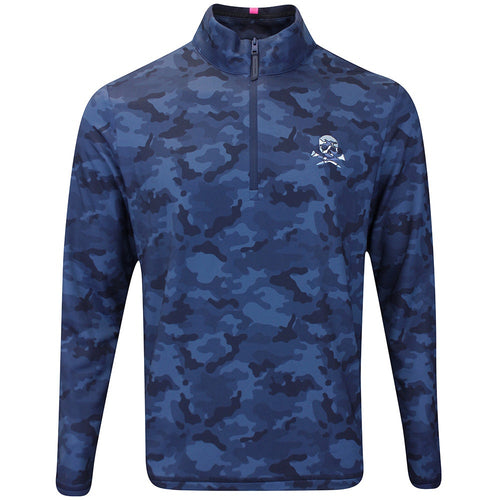 G/FORE Golf Pullover - Camo Skull & Tee's Brushback QZ - Twilight FA25