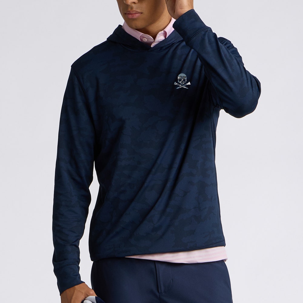 G/FORE Golf Pullover - Camo Skull & Tees Camo Hoodie - Twilight AW26