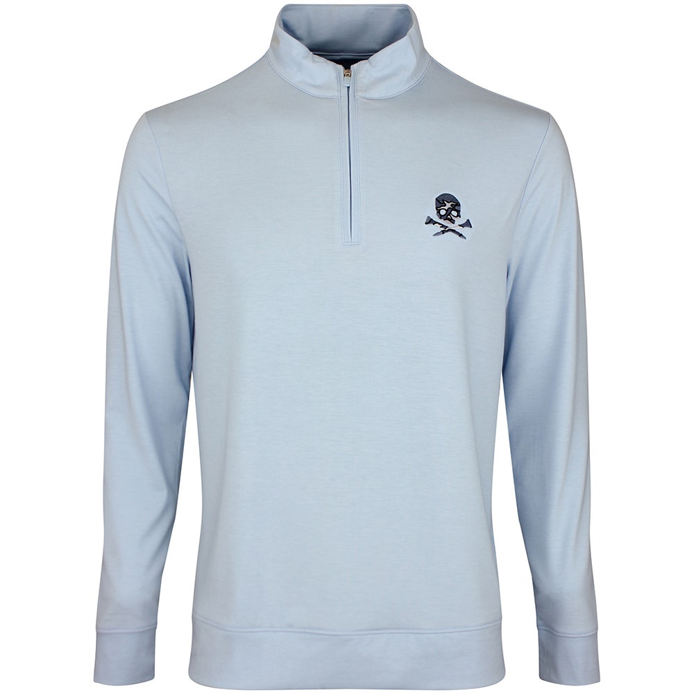 G/FORE Golf Pullover - Camo Skull & Tees Lux QZ - Baja SS26
