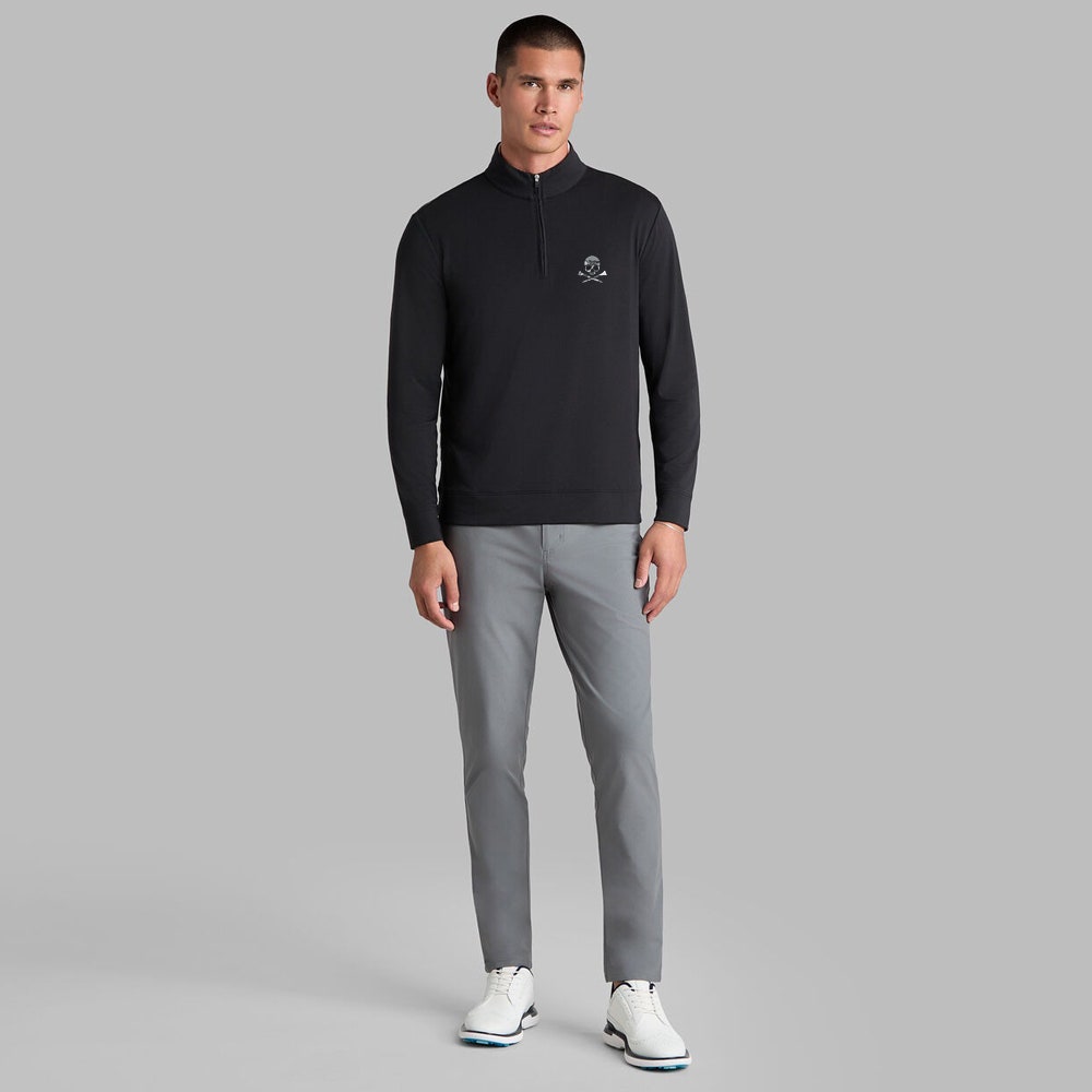 G/FORE Golf Pullover - Camo Skull & Tees Lux QZ - Onyx SS26