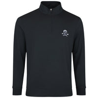 G/FORE Golf Pullover - Camo Skull & Tees Lux QZ - Onyx SS26