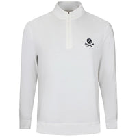 G/FORE Golf Pullover - Camo Skull & Tees Lux QZ - Snow SS26