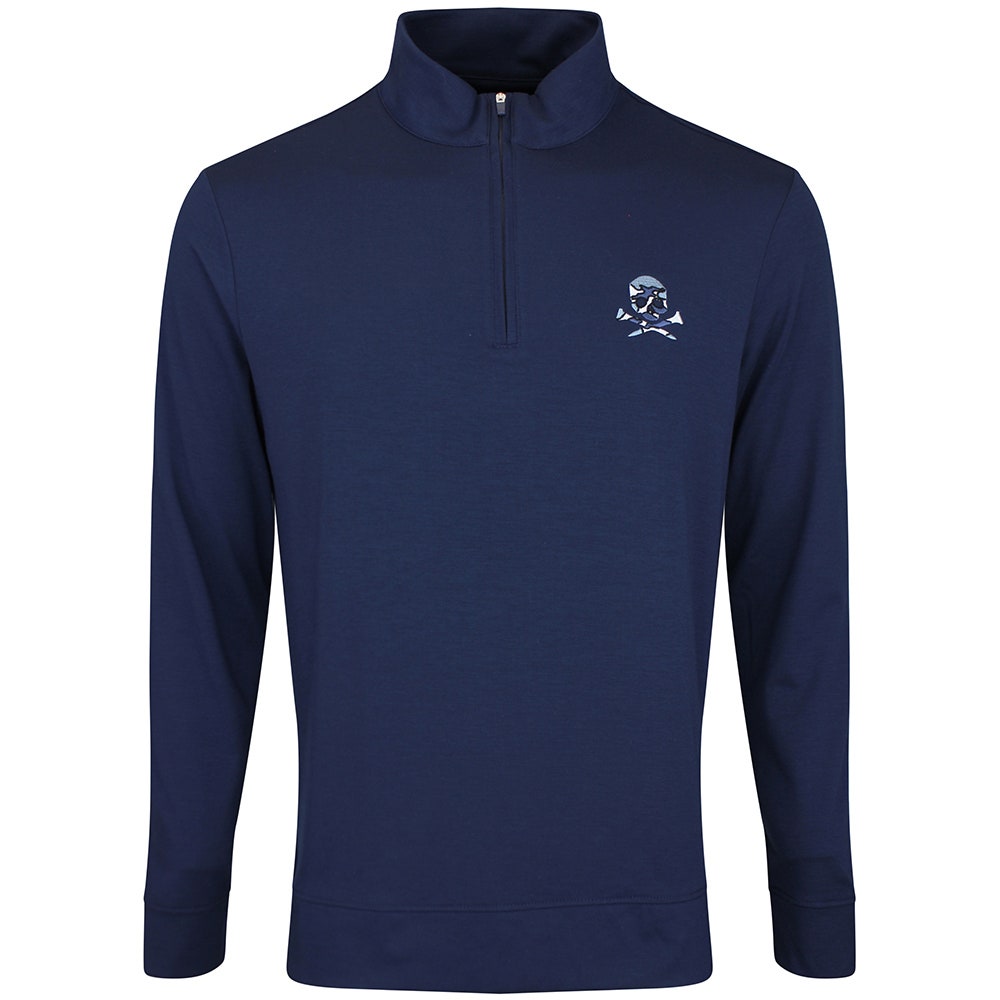 G/FORE Golf Pullover - Camo Skull & Tees Lux QZ - Twilight SS26