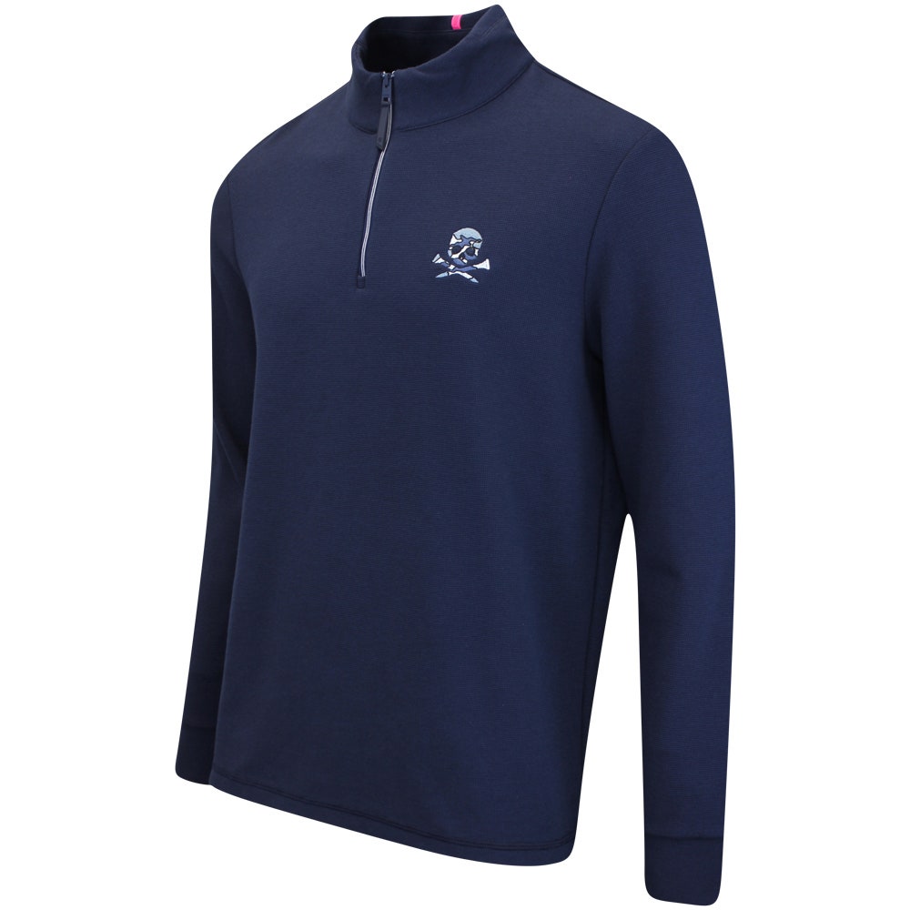 G/FORE Golf Pullover - Camo Skull & Tee's Waffle Knit QZ - Twlt FA25