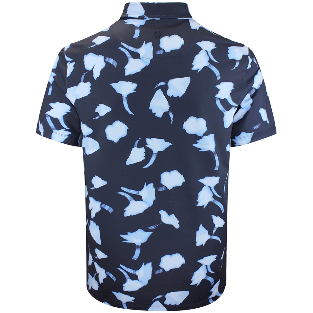 G/FORE Golf Shirt - Blurred Floral Tech Jersey - Twilight AW26