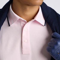 G/FORE Golf Shirt - Camo Collar Tech Pique - Blush AW26