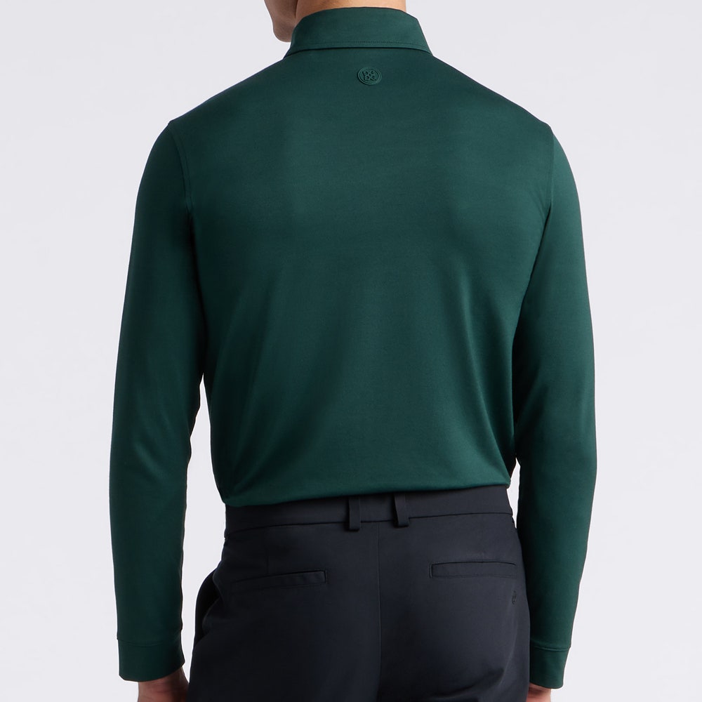 G/FORE Golf Shirt - Camo Skull & Tees All Play LS Polo - Pine AW26