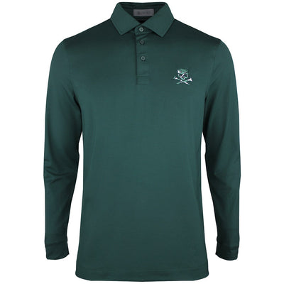 G/FORE Golf Shirt - Camo Skull & Tees All Play LS Polo - Pine AW26