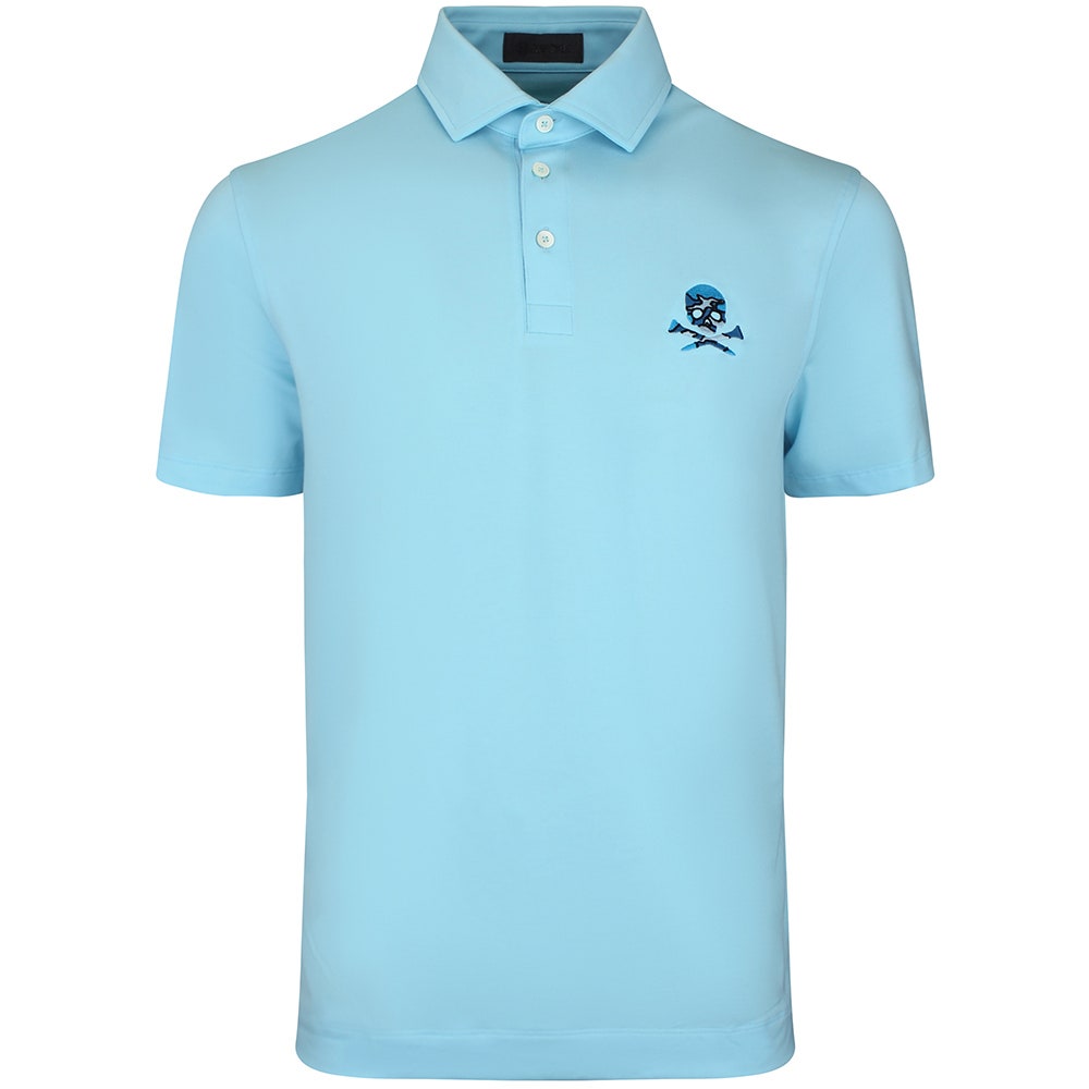 G/FORE Golf Shirt - Camo Skull & Tees All Play Polo - Cenote SS26