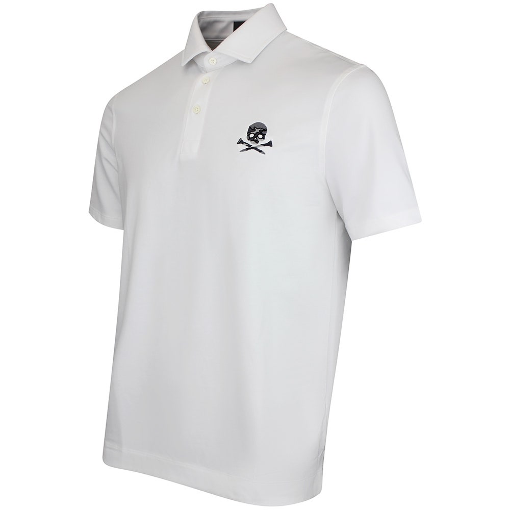 G/FORE Golf Shirt - Camo Skull & Tees All Play Polo - Snow SS26