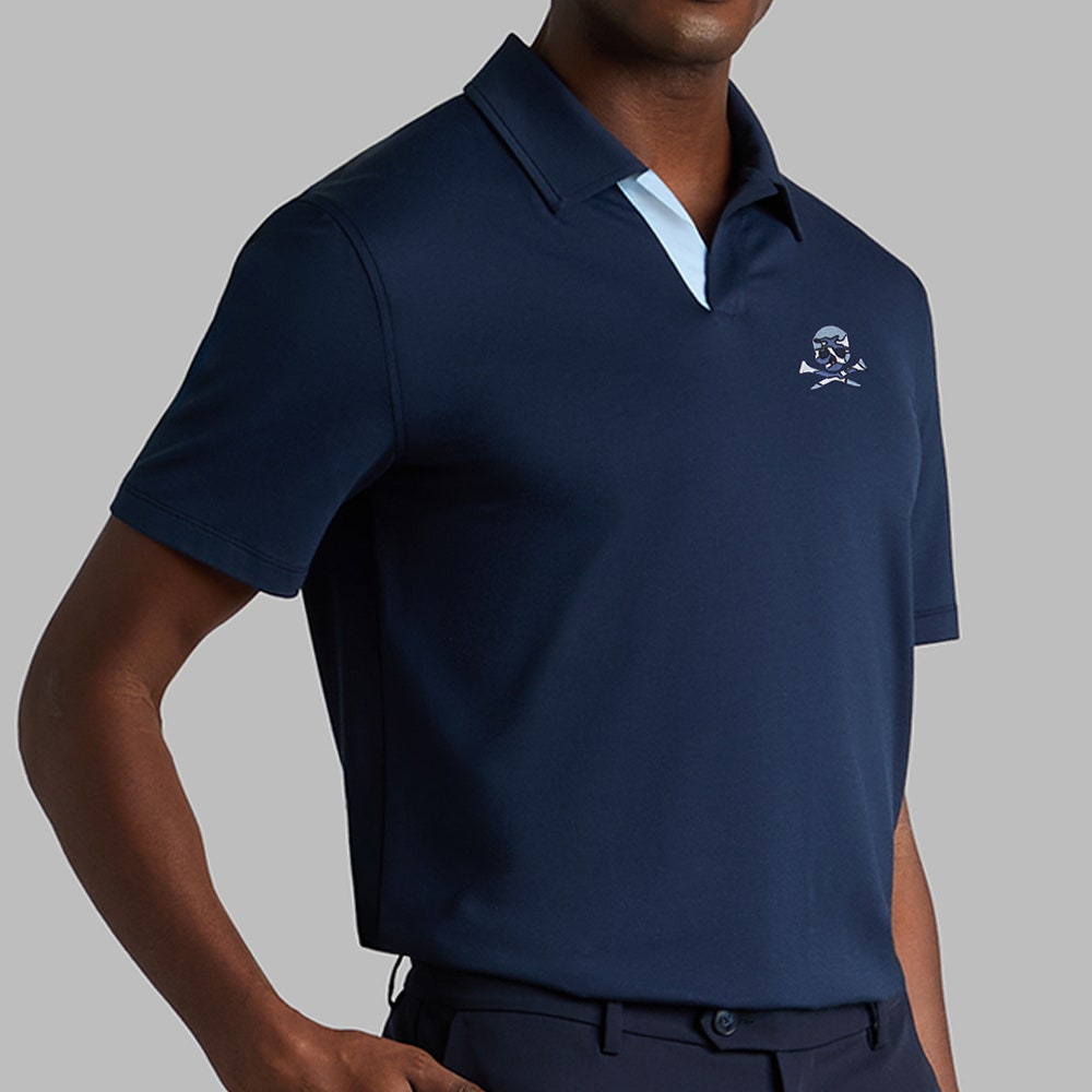 G/FORE Golf Shirt - Camo Skull & Tees Johnny Collar - Twilight AW26