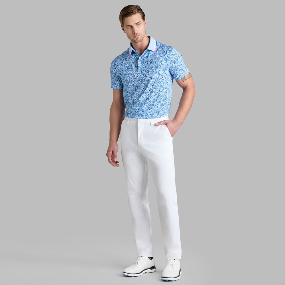 G/FORE Golf Shirt - Fireworks Print Tech Jersey Polo - Baja SS26