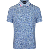 G/FORE Golf Shirt - Fireworks Print Tech Jersey Polo - Baja SS26